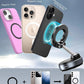 360° Folding Magnetic Phone Holder with Vacuum Suction | Strong Dashboard & Windshield Car Mount | Adjustable Mobile & Desk Stand