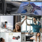 360° Folding Magnetic Phone Holder with Vacuum Suction | Strong Dashboard & Windshield Car Mount | Adjustable Mobile & Desk Stand