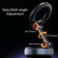 360° Folding Magnetic Phone Holder with Vacuum Suction | Strong Dashboard & Windshield Car Mount | Adjustable Mobile & Desk Stand
